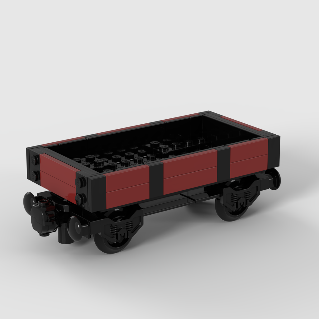 Custom LEGO set: British two planks flat car