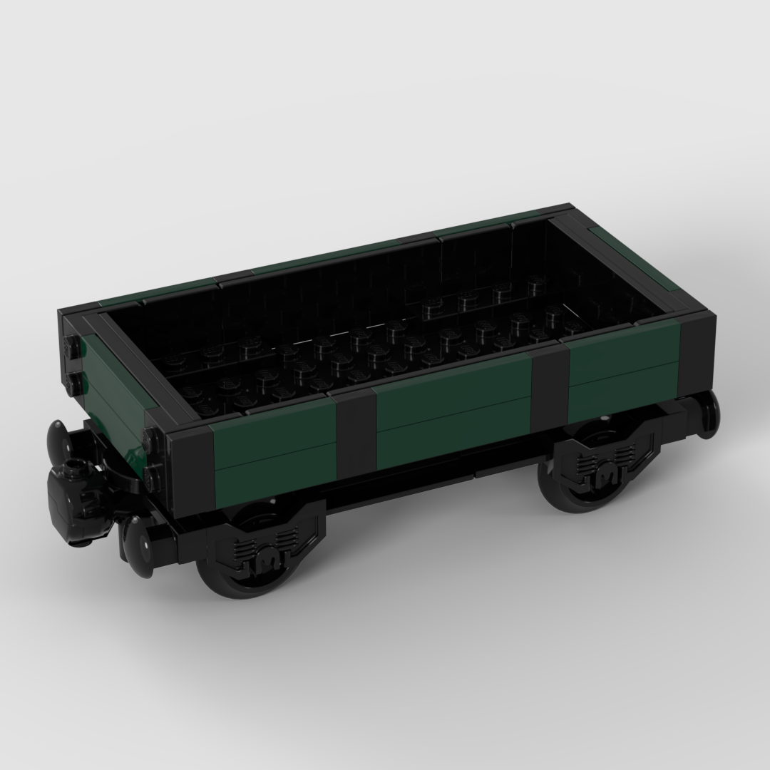 Custom LEGO set: British two planks flat car