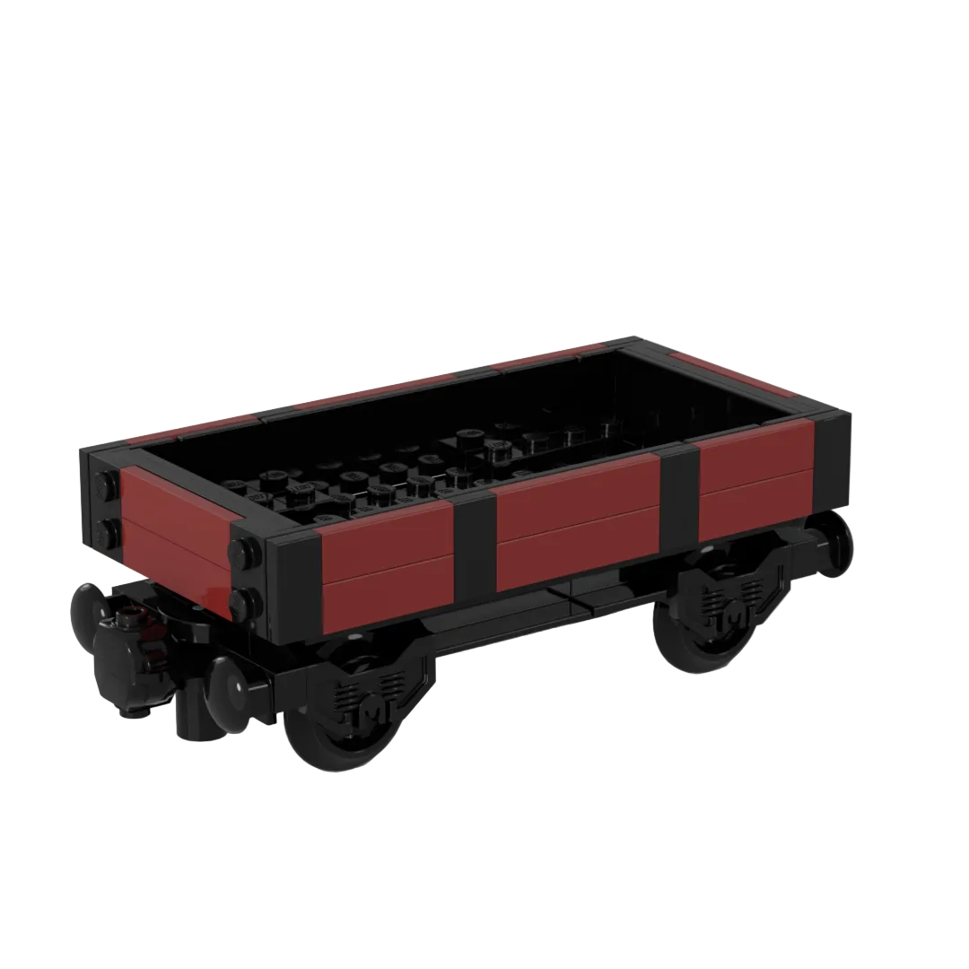 Custom LEGO set: British two planks flat car
